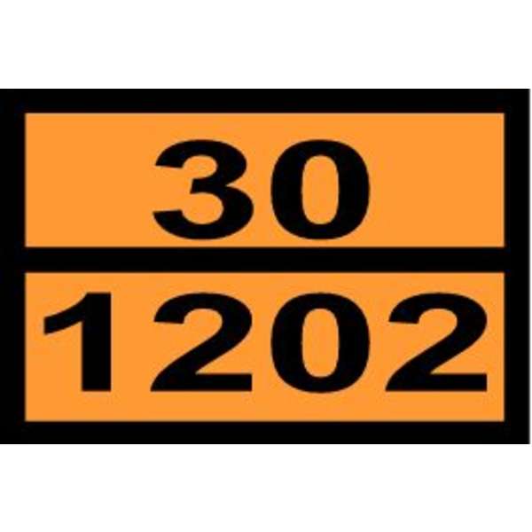 ADR-numerokilpi 30/1202 Dieselöljy