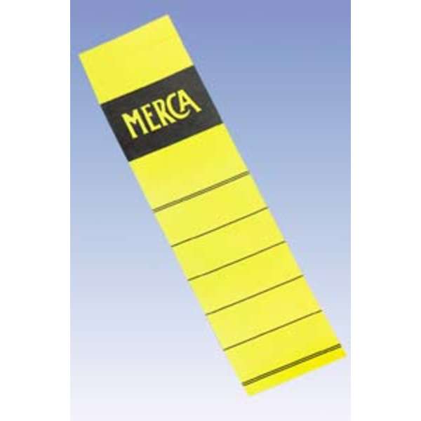 Merca etiketti 4cm keltainen