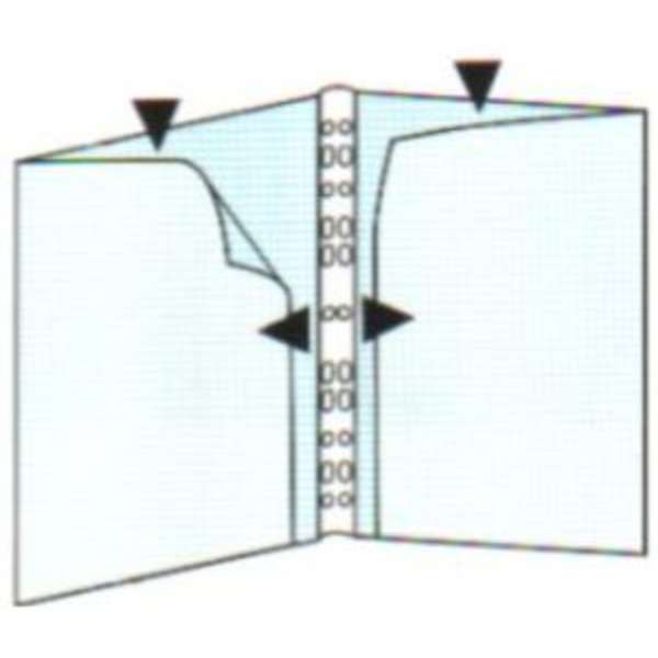 Kaksoistasku A4 PVC (2xA4) /10