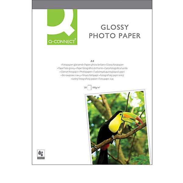 Photopaperi A4 180g Q-Connect kiiltävä /20