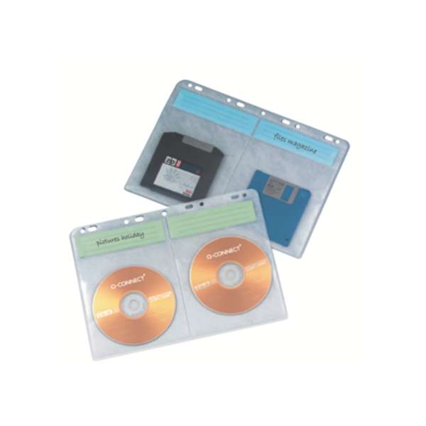 CD-kansiotasku Q-Connect  A4 4 CD-levylle pp/10 kpl