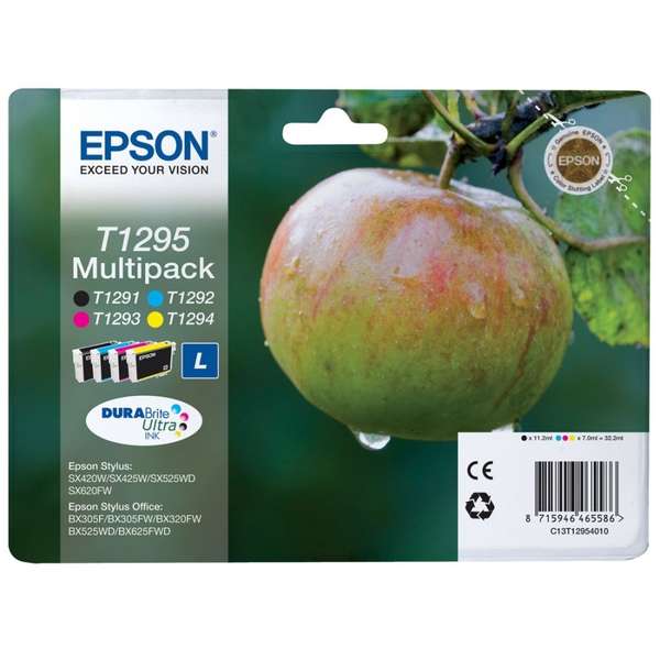 Epson T129540 multi pack musta/sininen/keltainen/punainen