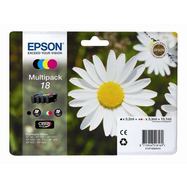 Värikasetti Epson T1806 Multipack 4-clours