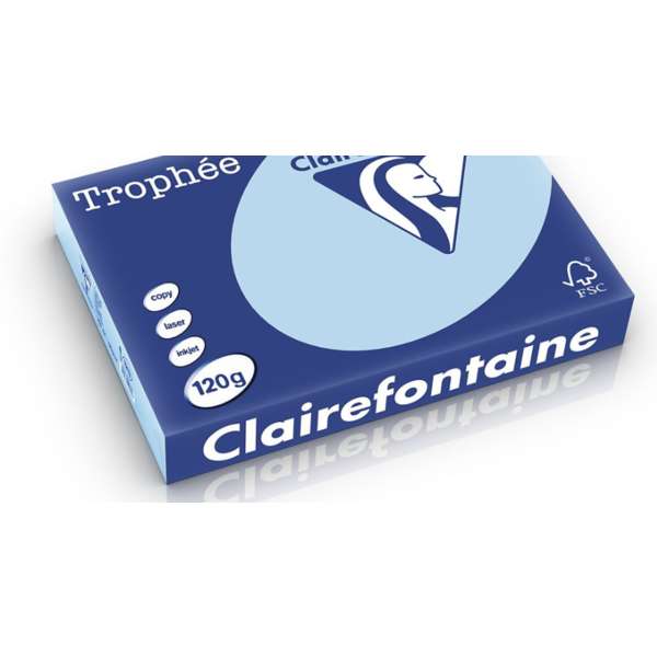 Väripaperi A4 120g taivaansininen Clairefontaine/250