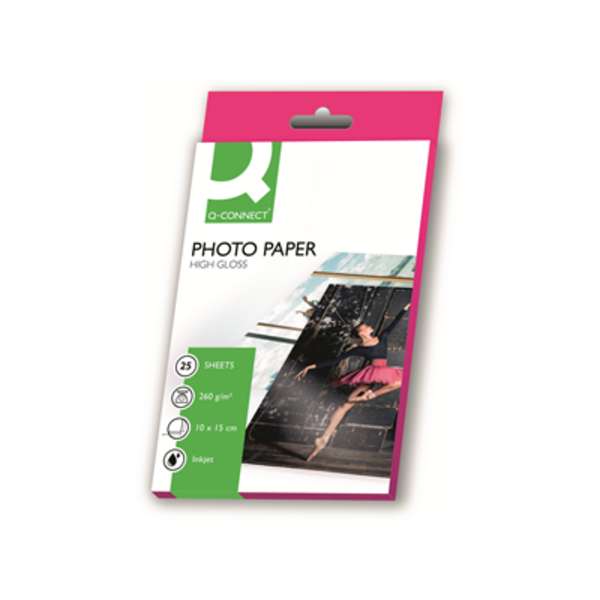Photopaperi 10x15cm 260g Connect kiiltävä /25