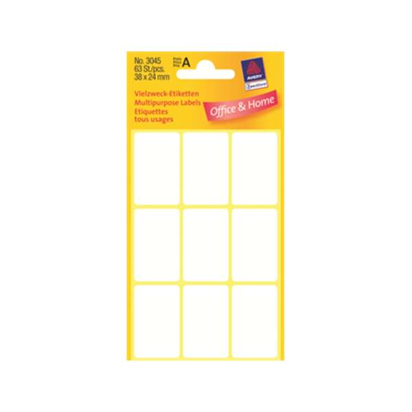 Etiketti Avery 32-024 38 x24 /63
