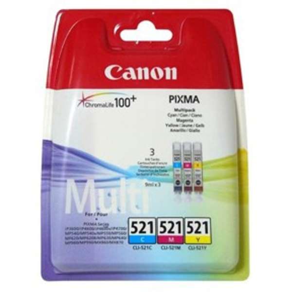 Canon CLI-521 C/M/Y multipak.