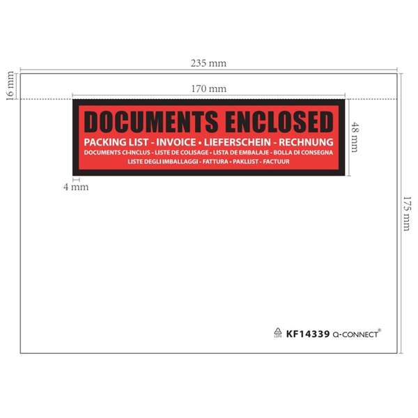 Lähetyslistapussi C5 painettu /1000